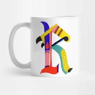 R Letter Mug